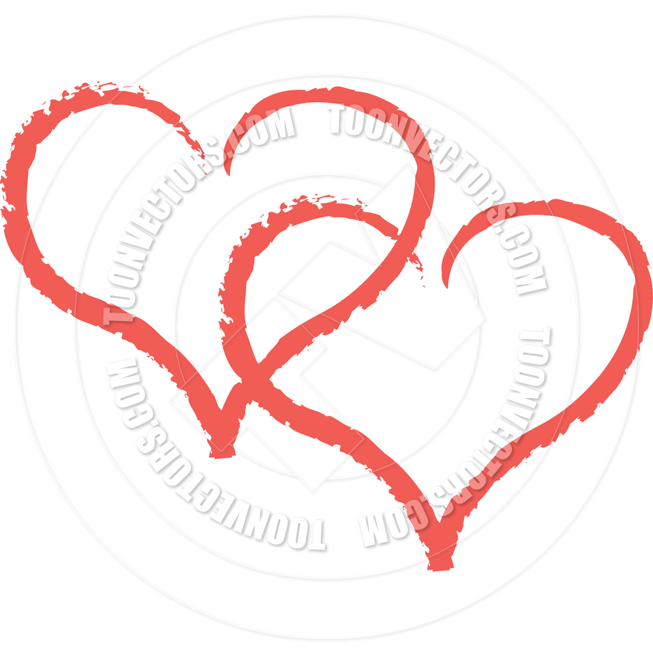 Double Heart Clip Art