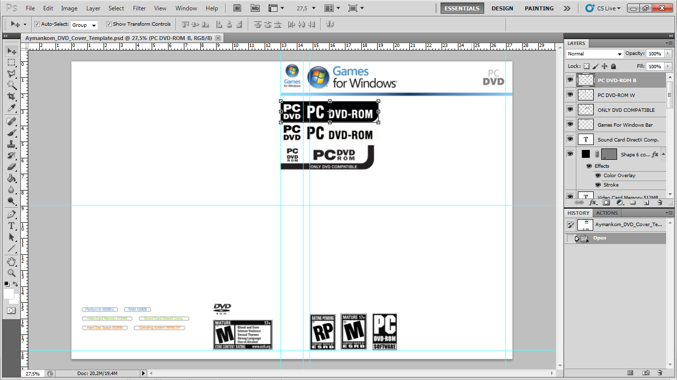 DVD Cover Template PSD DVD Cover Template PSD