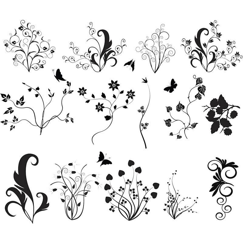 Floral Ornament Vector Clip Art