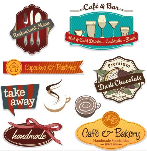 Food Label Vector Free