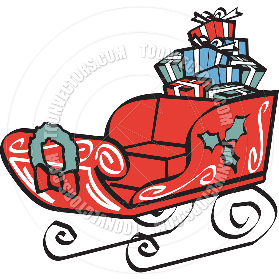 Free Christmas Sleigh Clip Art