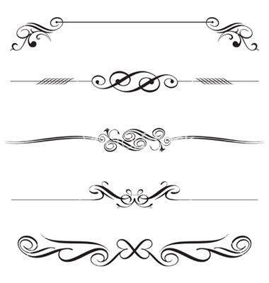 Free Decorative Vector Lines