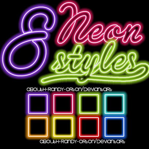 Free Neon Photoshop Style