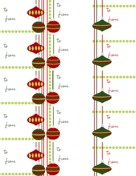 Free Printable Christmas Gift Tag Label Templates