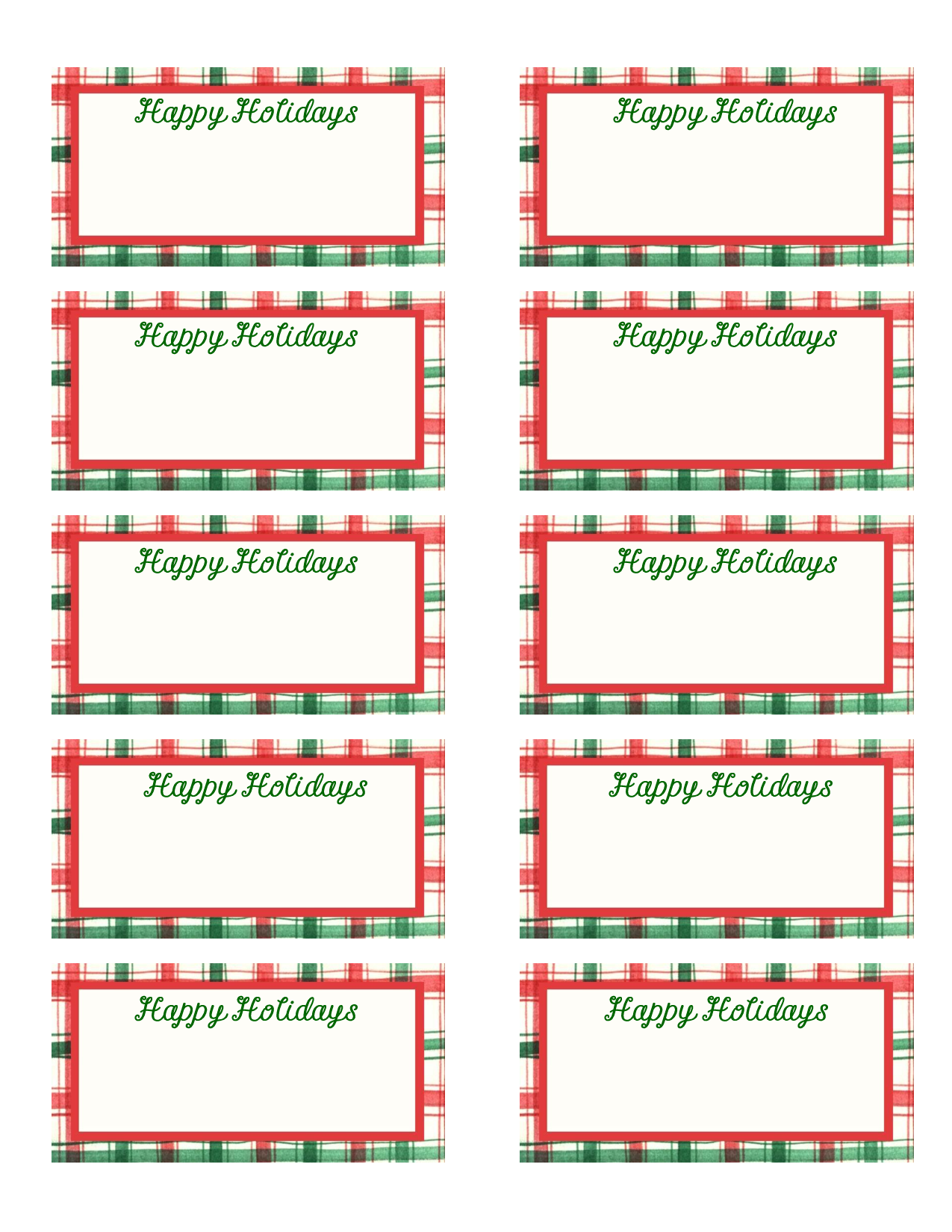 Free Printable Christmas Gift Tags Templates