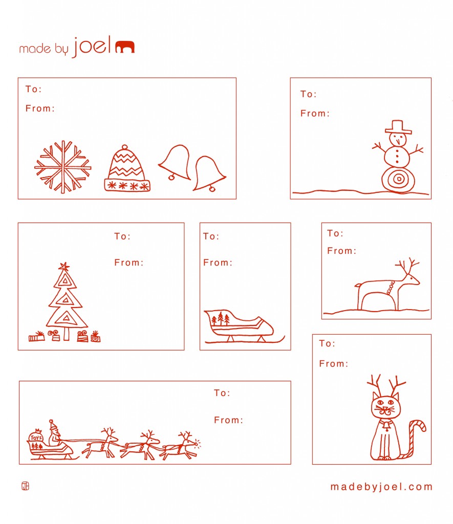 12 Christmas Gift Tag Templates Images