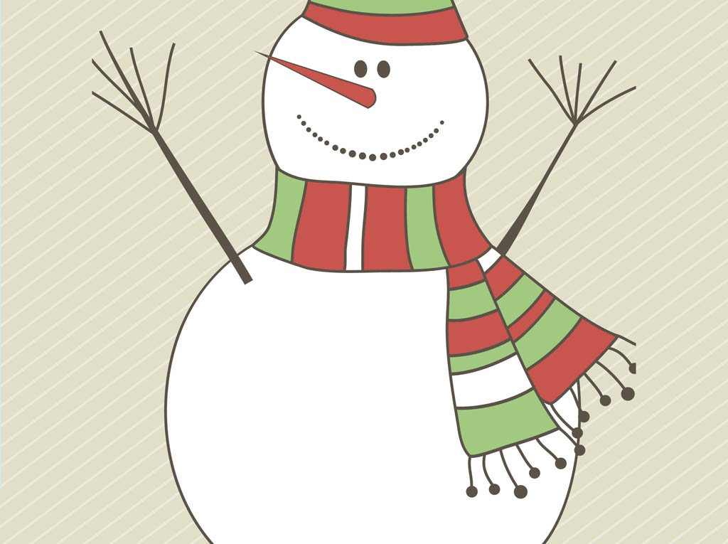 Free Vector Snowman Clip Art