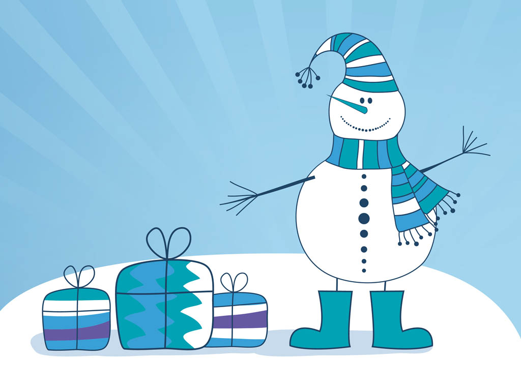 Free Vector Snowman Clip Art