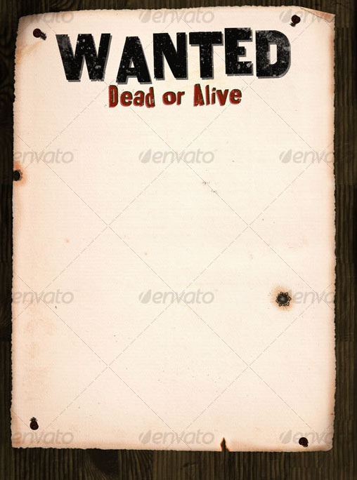 Free Wanted Template Photoshop