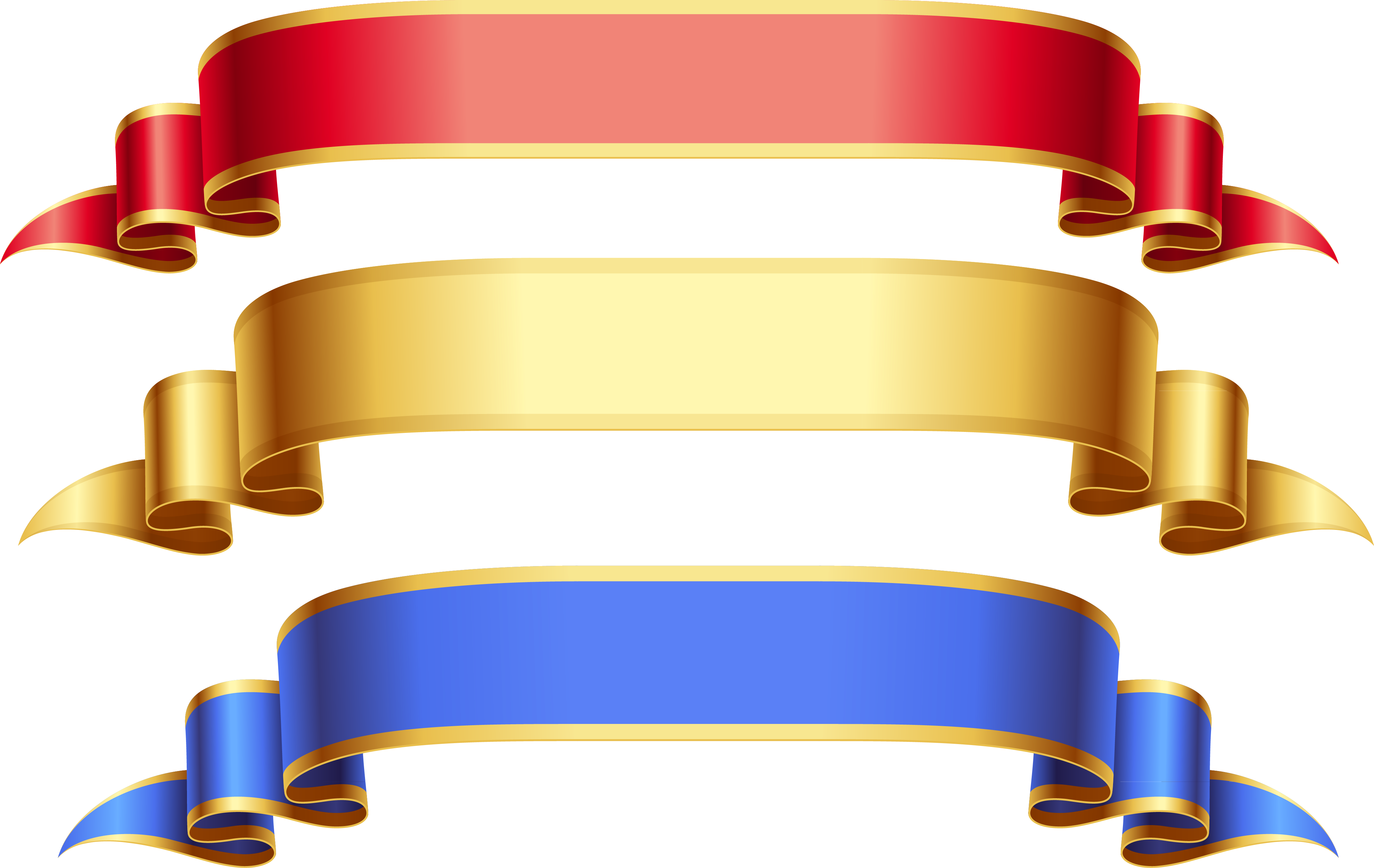 Gold Ribbon Banner Clip Art