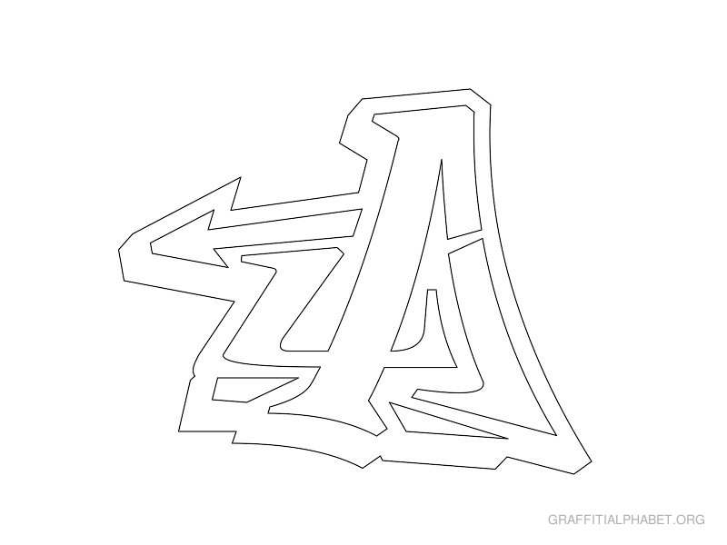 Graffiti Letter Stencils Template