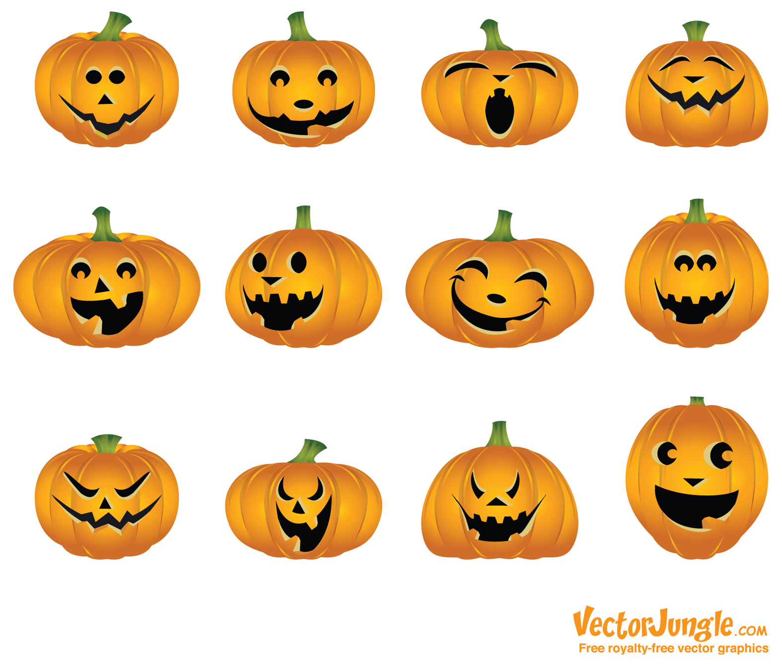 Halloween Pumpkin Faces