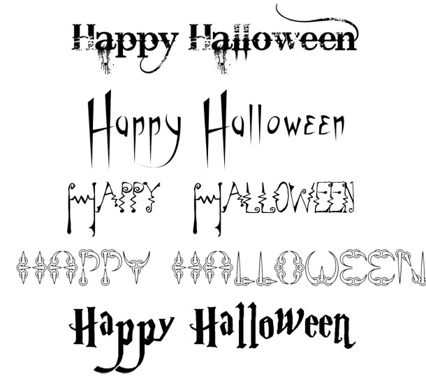 8 Halloween Writing Fonts Images