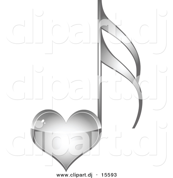 Heart Music Notes Clip Art