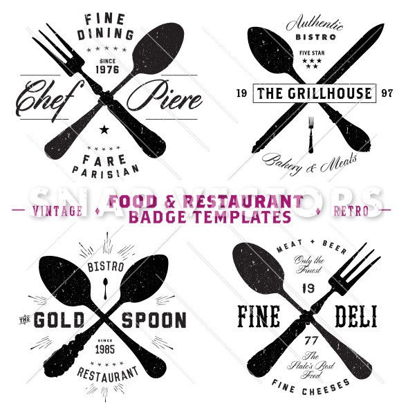 Hipster Restaurant Logo Hipster Restaurant Logo