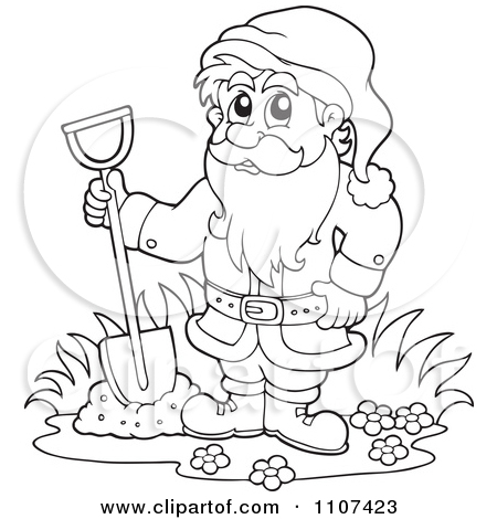 Hole Digging Coloring Page