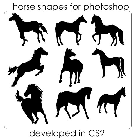 Horse Shape Photoshop
