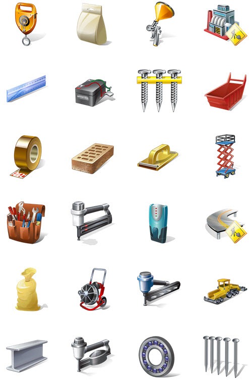 Icons Tools Construction