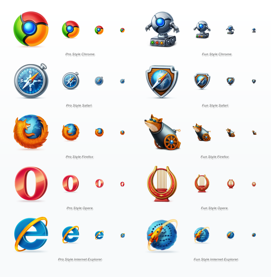 12 Web Browser Icon Images