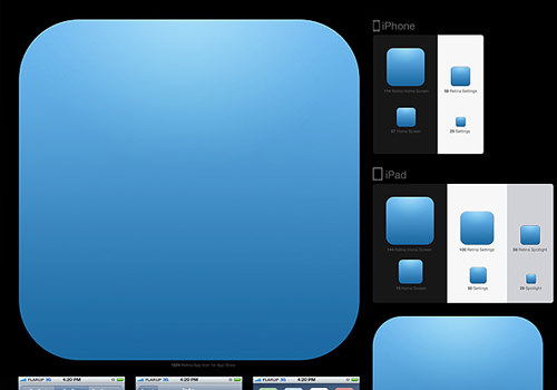 iOS App Icon Template iOS App Icon Template