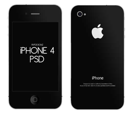iPhone 4S Back Template iPhone 4S Back Template