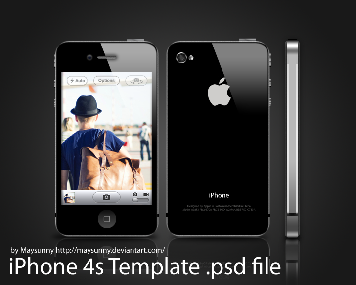 iPhone 4S Template Photoshop iPhone 4S Template Photoshop