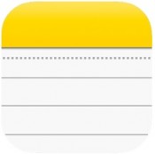 iPhone Notes App Icon