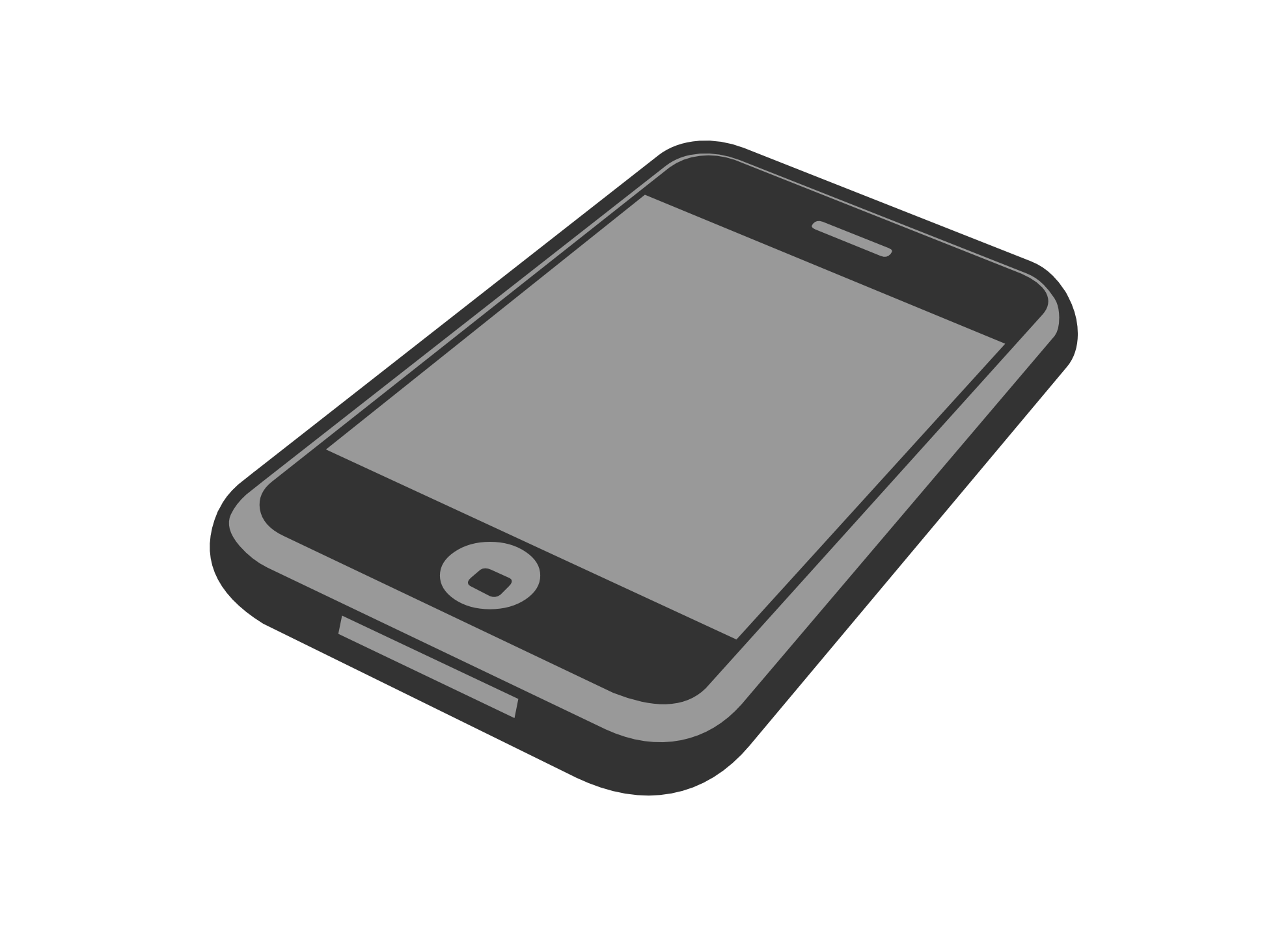 iPhone Phone Icon Clip Art