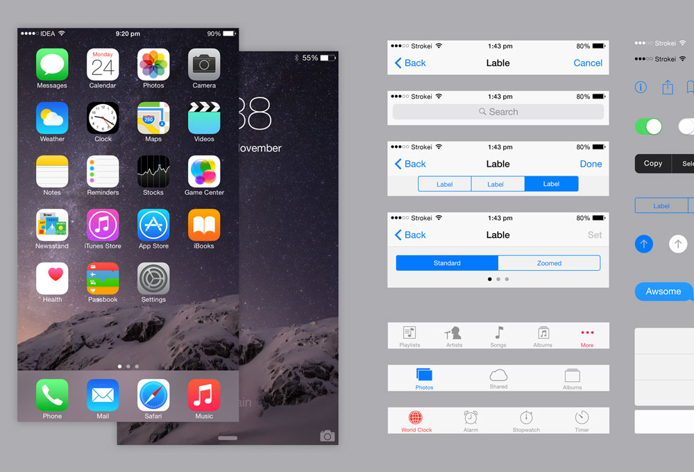 iPhone UI Kit 6 Plus