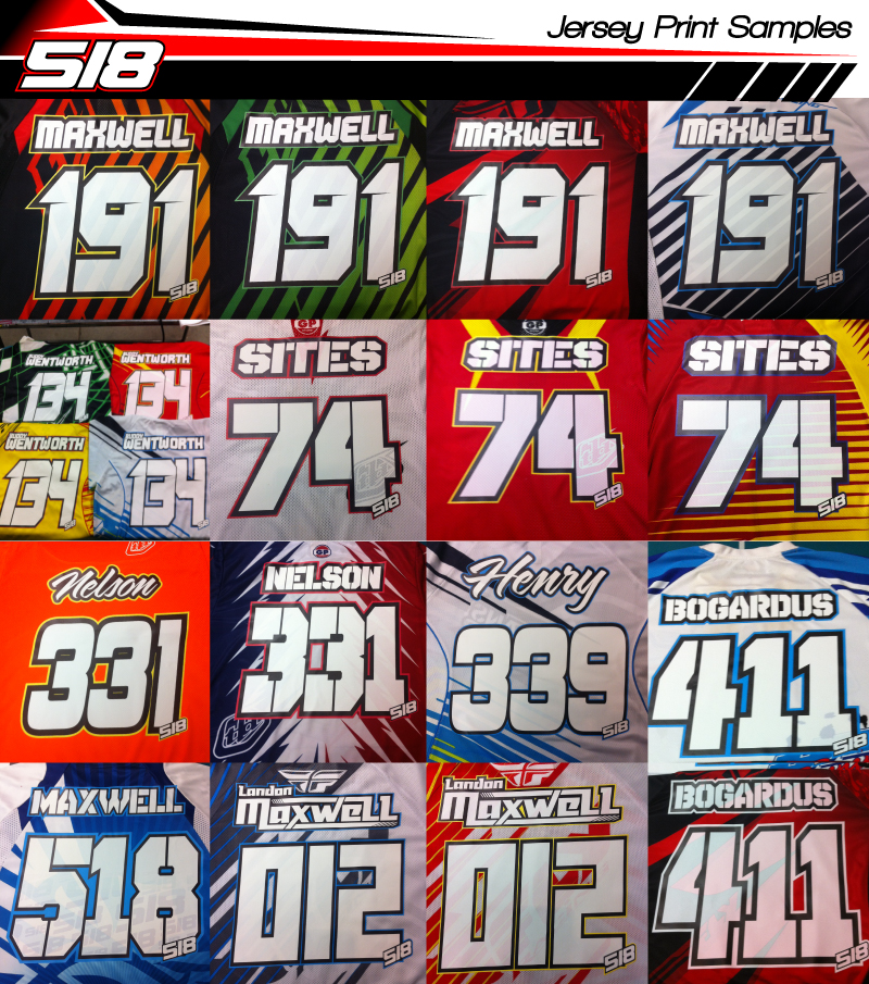 motocross jersey fonts