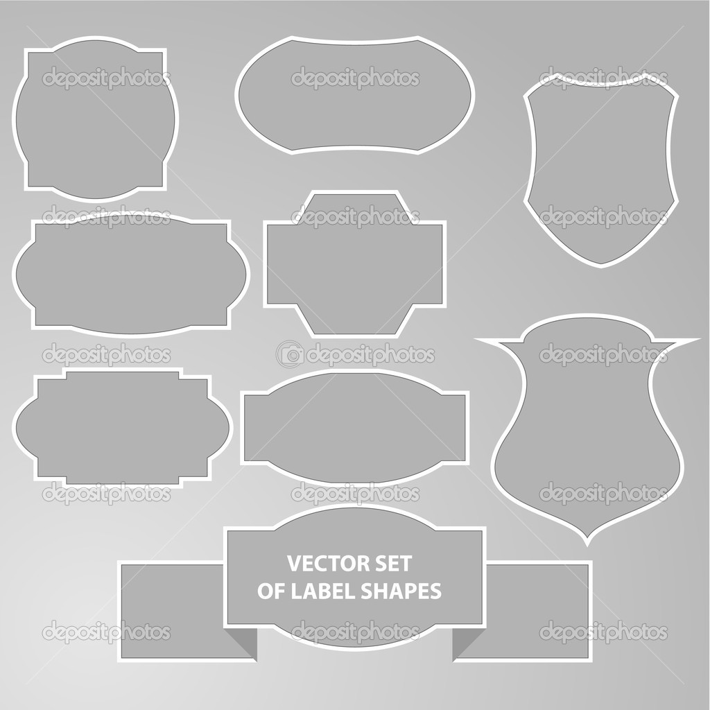 Label Shapes Vector