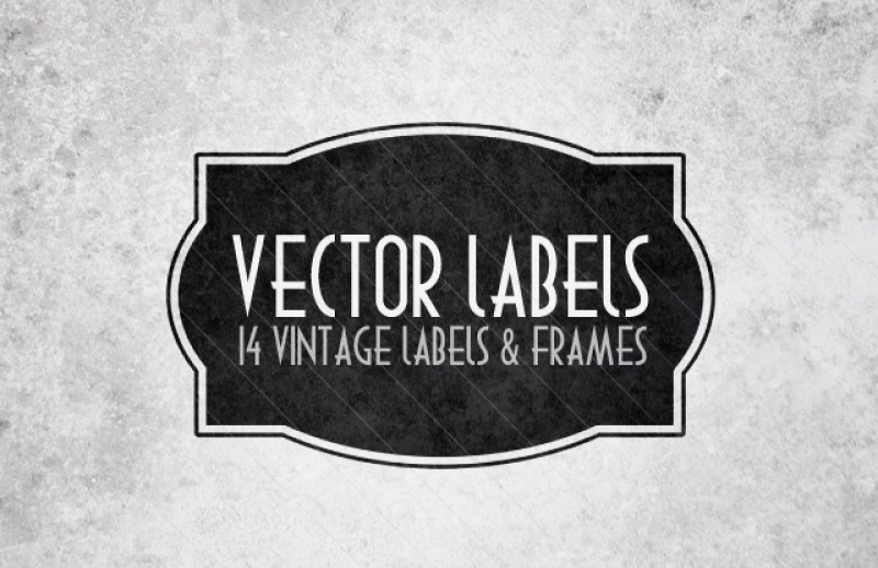 15 Individual Labels Vector Images