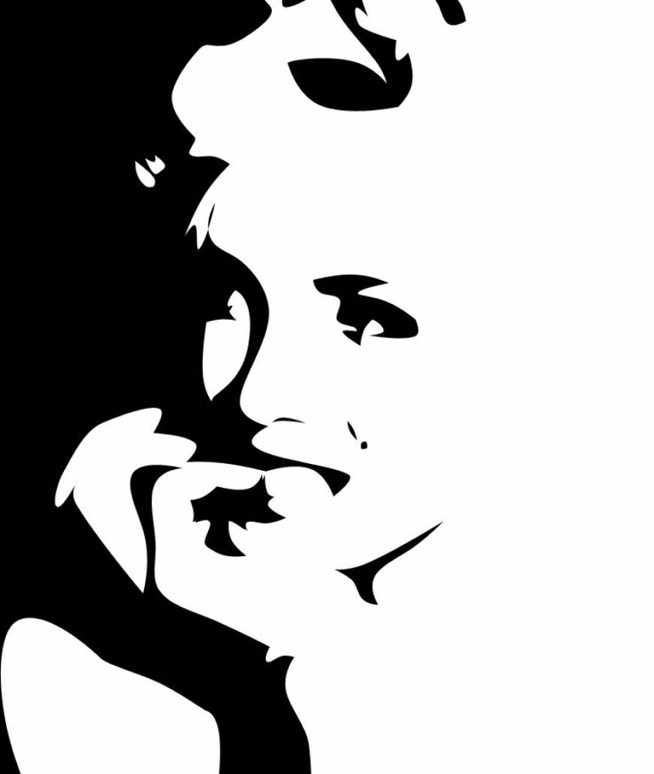 Marilyn Monroe Pop Art Silhouette