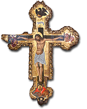 Medieval Byzantine Cross Icon