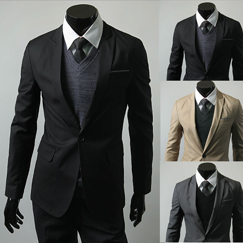 Men in Black Formal Jackets Suits