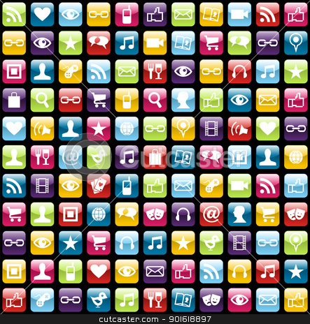 Mobile Phone App Icons