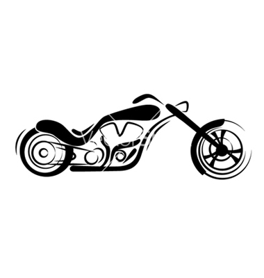 Motorcycle Chopper Vector Art