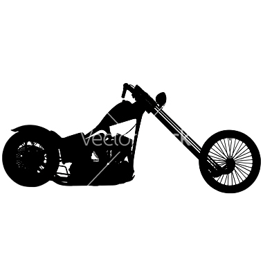 Motorcycle Chopper Vector Art