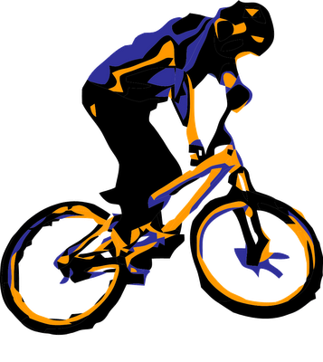 Mountain Bike Vector Art