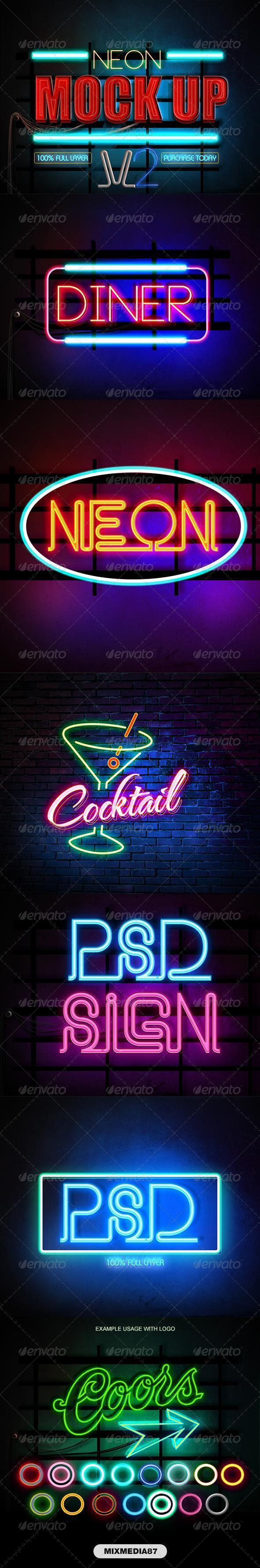 Neon Photoshop Styles