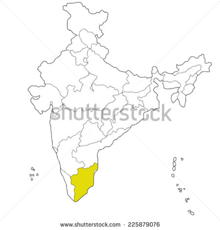 Outline Map of Southern States