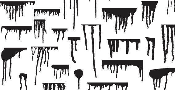 Paint Splatter Drip Vector