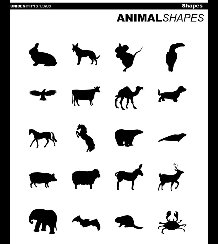 Photoshop Animal Shapes