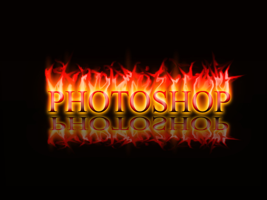 Photoshop Fire Text