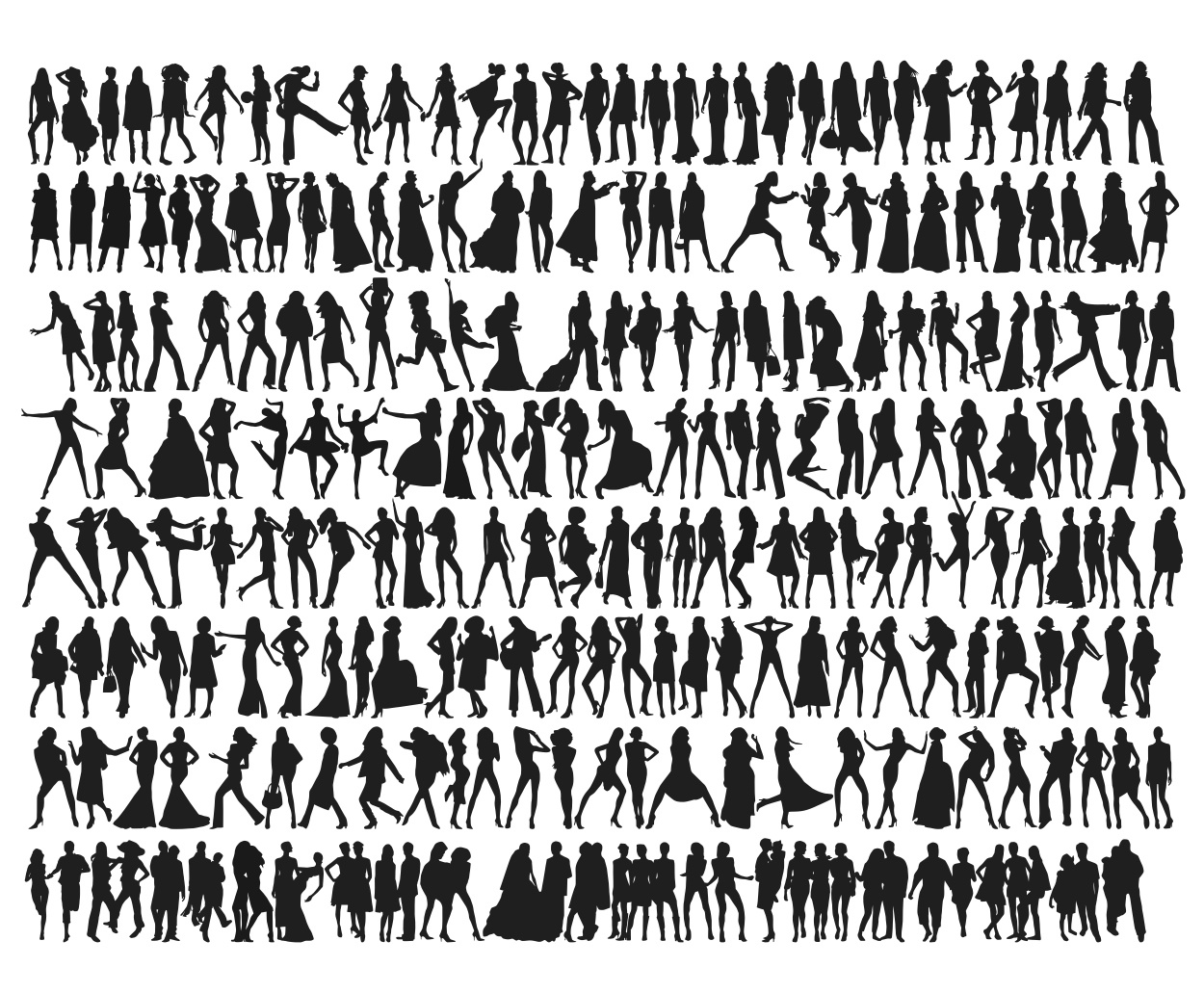 Photoshop People Silhouettes