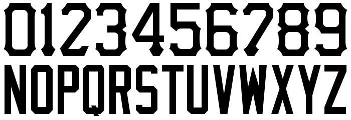 Pittsburgh Pirates Number Font 