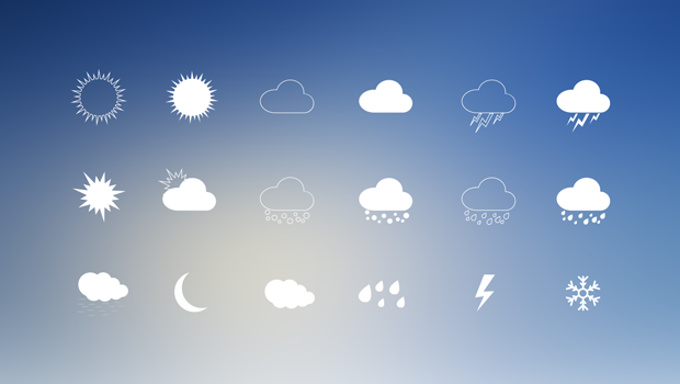 Realistic Weather Icons Free