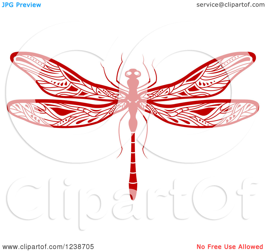 Red Dragonfly Clip Art Free
