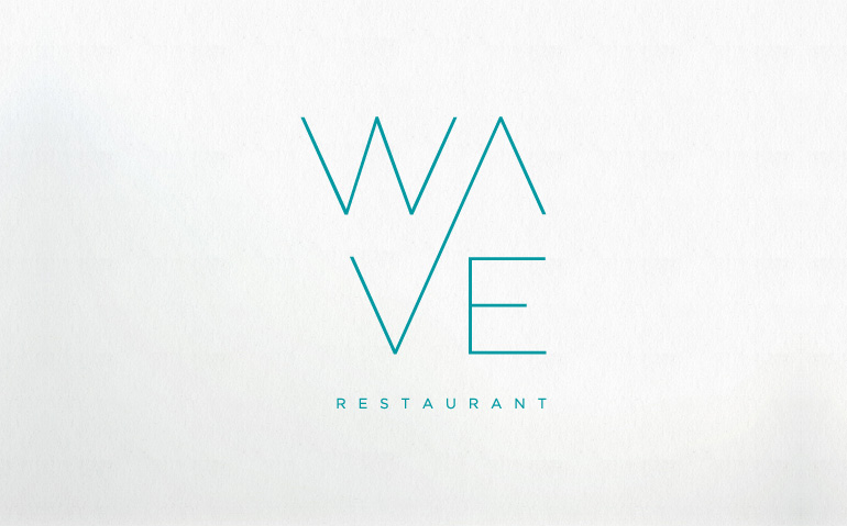 Restaurant Logos with Waves Restaurant Logos with Waves