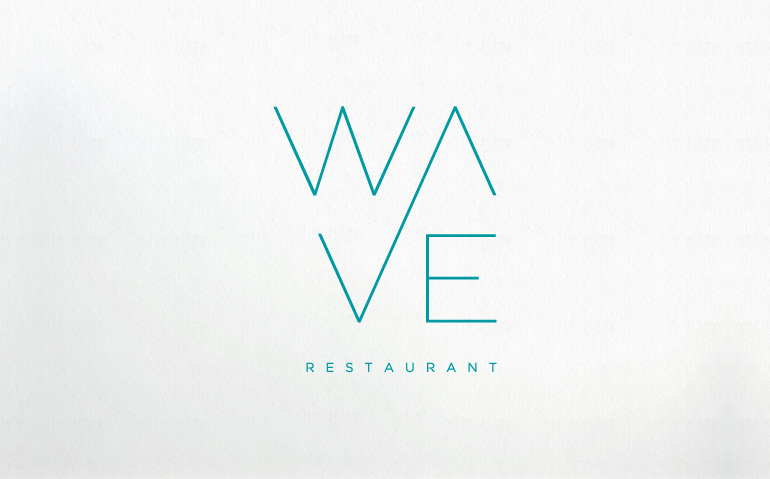 Restaurant Logos with Waves